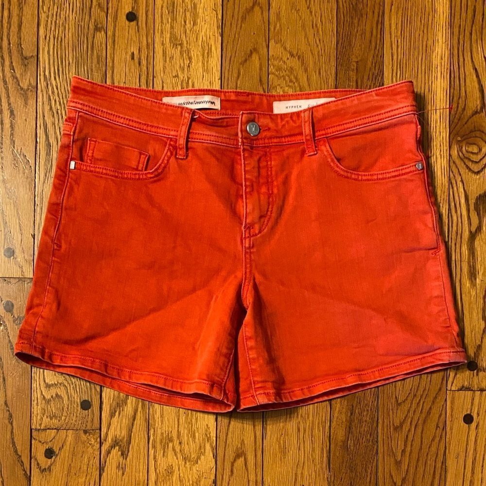 Anthropologie pilcro and the letterpress fiery red‎ denim shorts